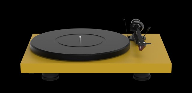 Pro-Ject Debut Carbon EVO - Satin Yellow with 2M Red