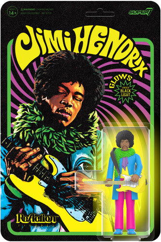 Jimi Hendrix Blacklight ReAction Figure [Toy]