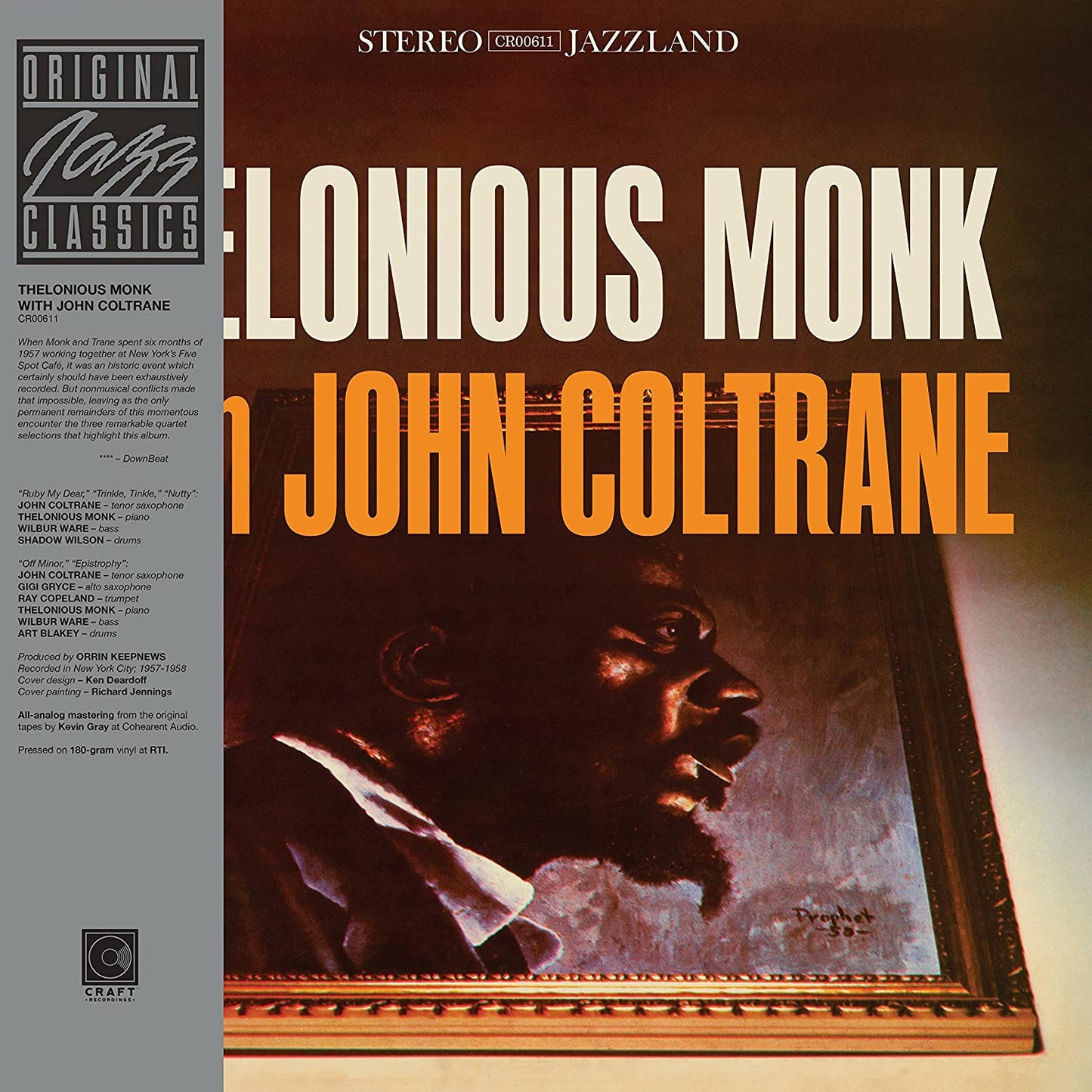 Monk, Thelonious/Coltrane, John/Thelonious Monk with John Coltrane (Original Jazz Classics Series) [LP]