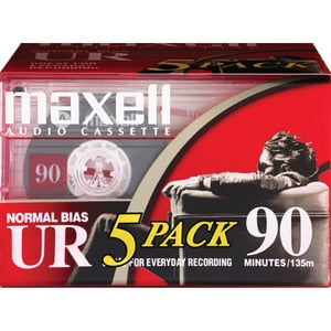 Maxell Audio Cassette UR90 (5 Pack)