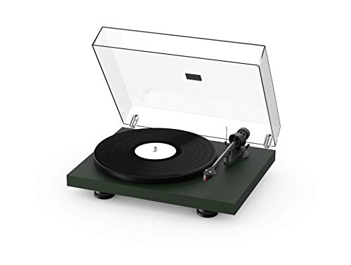 Pro-Ject Debut Carbon EVO - Satin Green with 2M Red