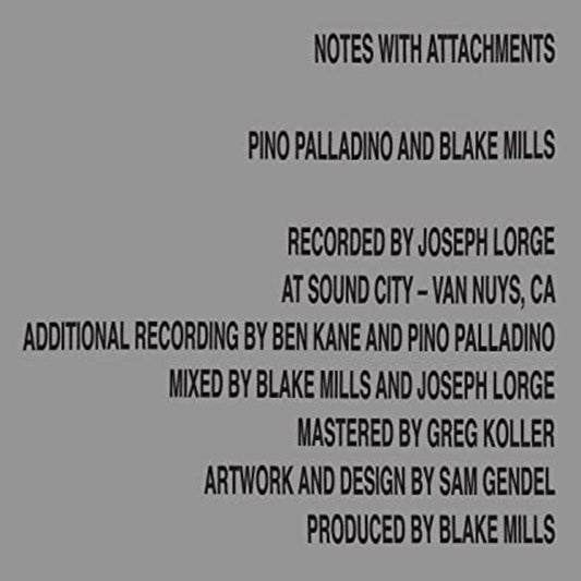 Palladino, Pino & Blake Mills/Notes With Attachments [LP]