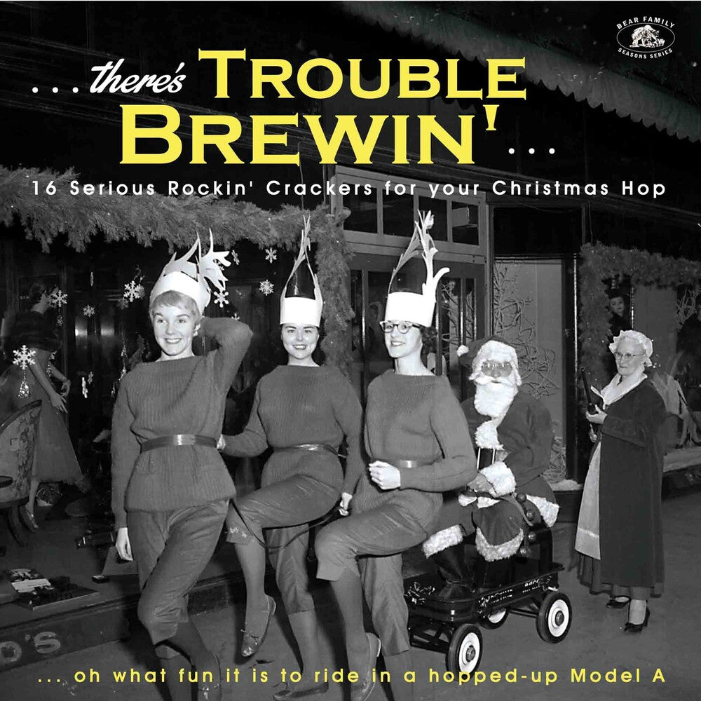 Various Artists/There's Trouble Brewin': 16 Serious Rockin' Crackers For Your Chirstmas Hop [LP]