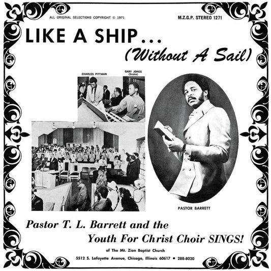 Barrett, Pastor T.L. & The Youth For Christ Choir/Like A Ship (Without A Sail) (Clear Vinyl) [LP]