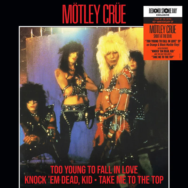 Motley Crue/Too Young To Fall In Love (Orange & Black Marble Vinyl) [12"]