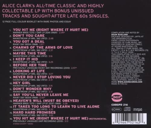 Clark, Alice/The Studio Recordings 1968-1972 [CD]