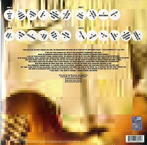 McCartney, Paul/Amoeba Gig (2LP) [LP]