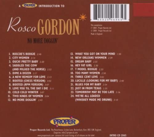 Gordon, Rosco/A Proper Introduction To [CD]