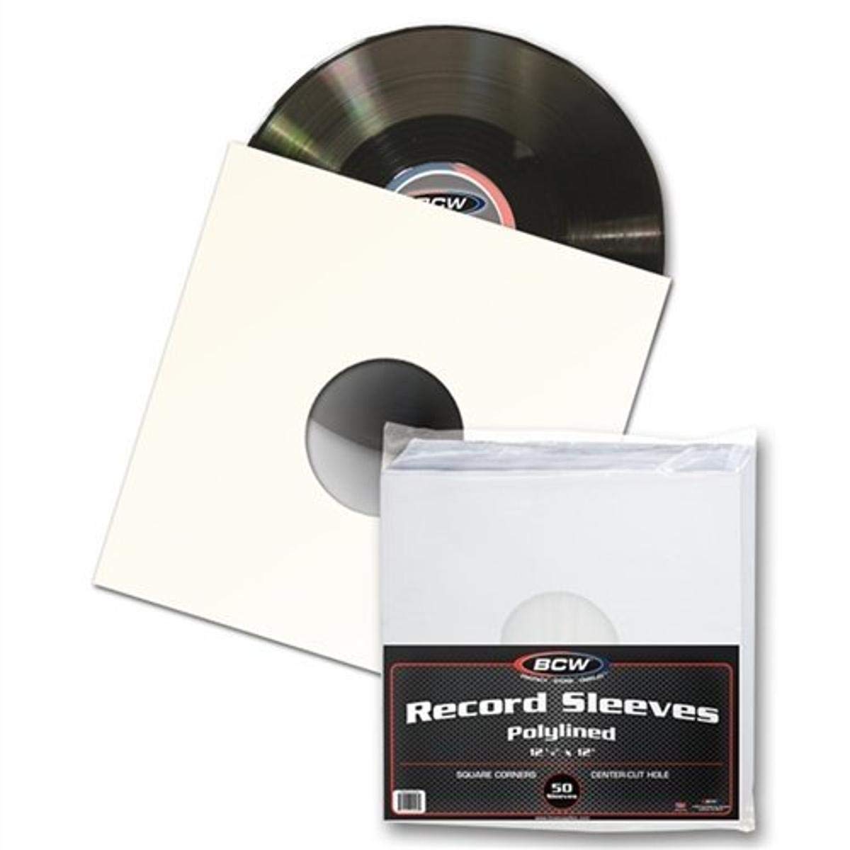 BCW 12" Inner Polylined Record Sleeves (Pack of 50)