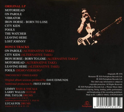 Motorhead/On Parole (Expanded) [CD]