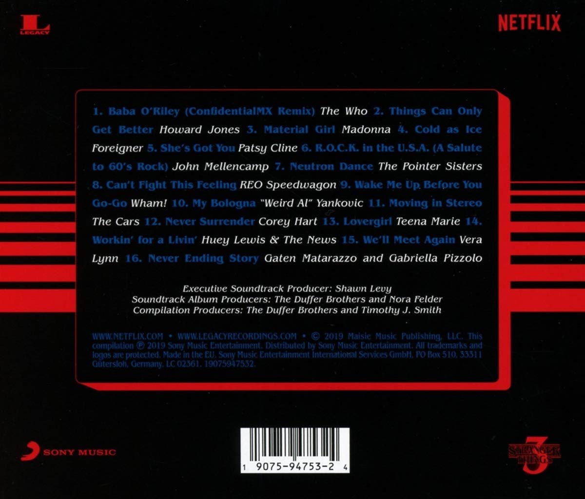Soundtrack/Stranger Things Season 3 [CD]