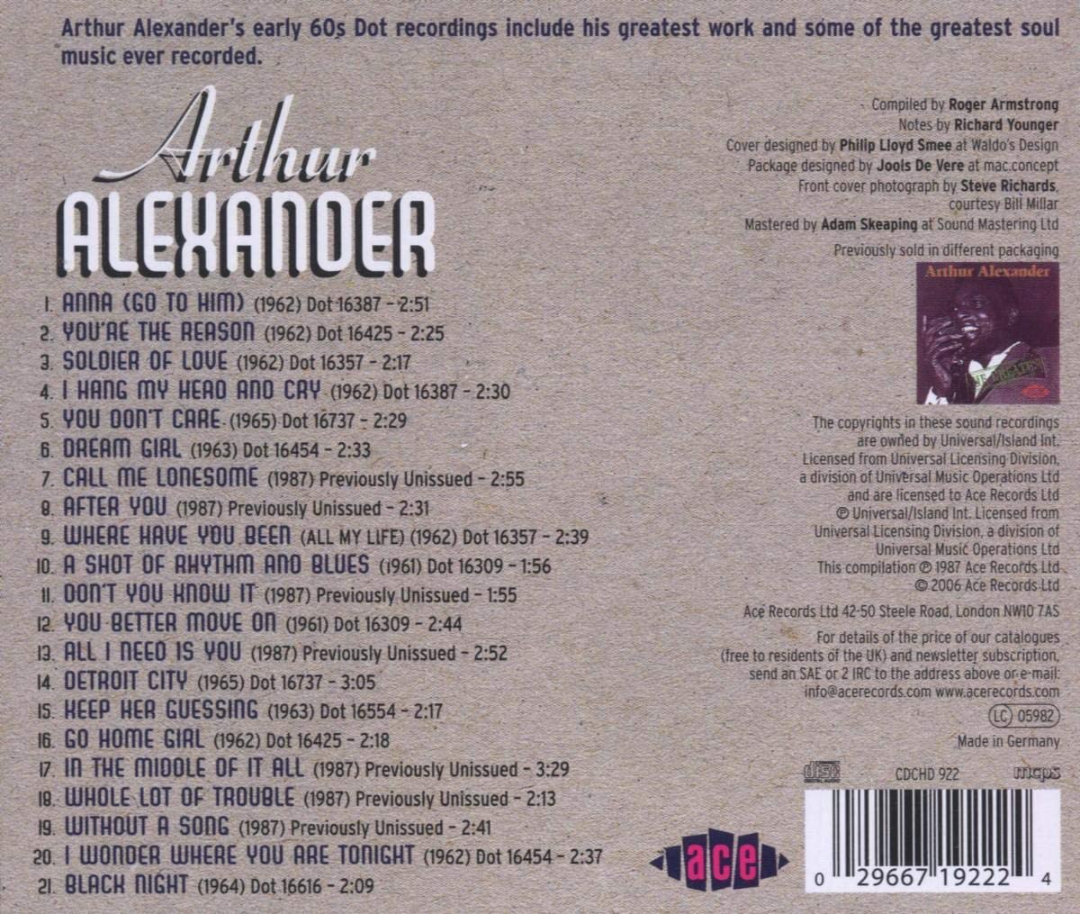Alexander, Arthur/The Greatest [CD]