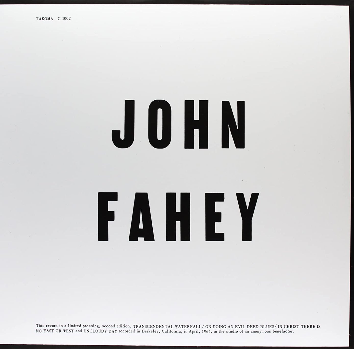Fahey, John/Blind Joe Death [LP]