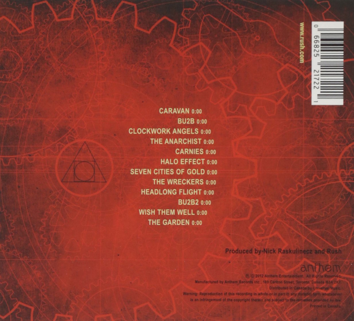 Rush/Clockwork Angels [CD]