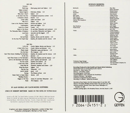 Soundtrack/Les Miserables (Broadway Cast) [CD]