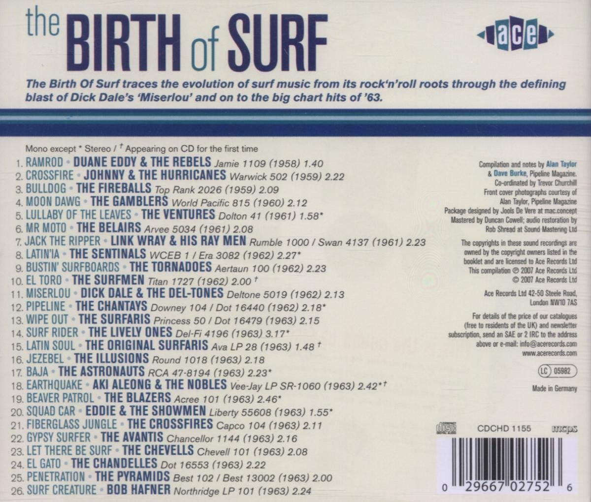 Various Artists/Birth of Surf Vol. 1 [CD]