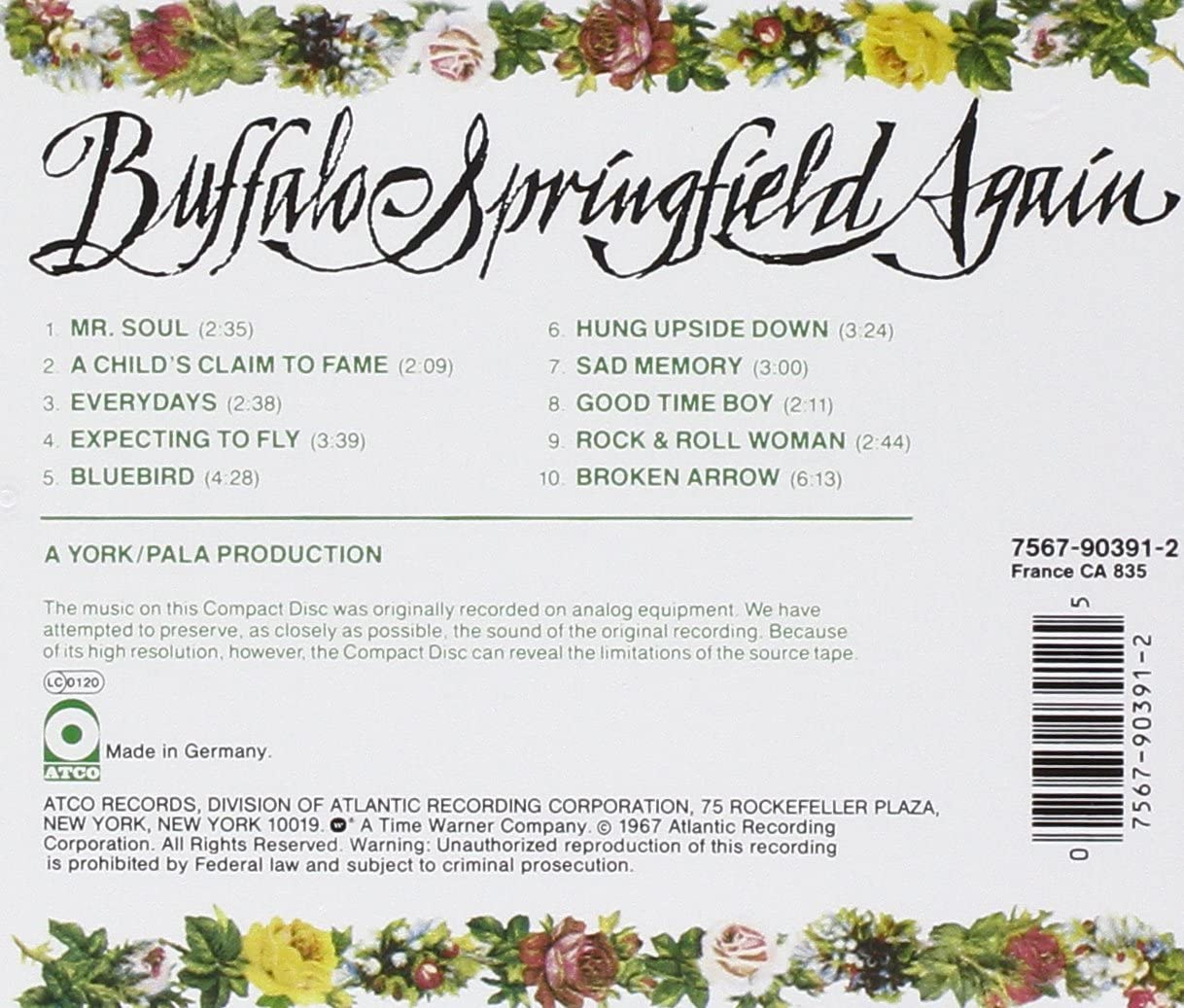 Buffalo Springfield/Again [CD]