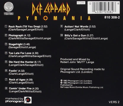 Def Leppard/Pyromania [CD]