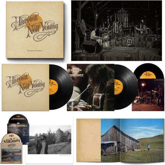 Young, Neil/Harvest: 50th Anniversary Boxset (2LP/7"/2DVD/Poster/Lithograph/HC Book)