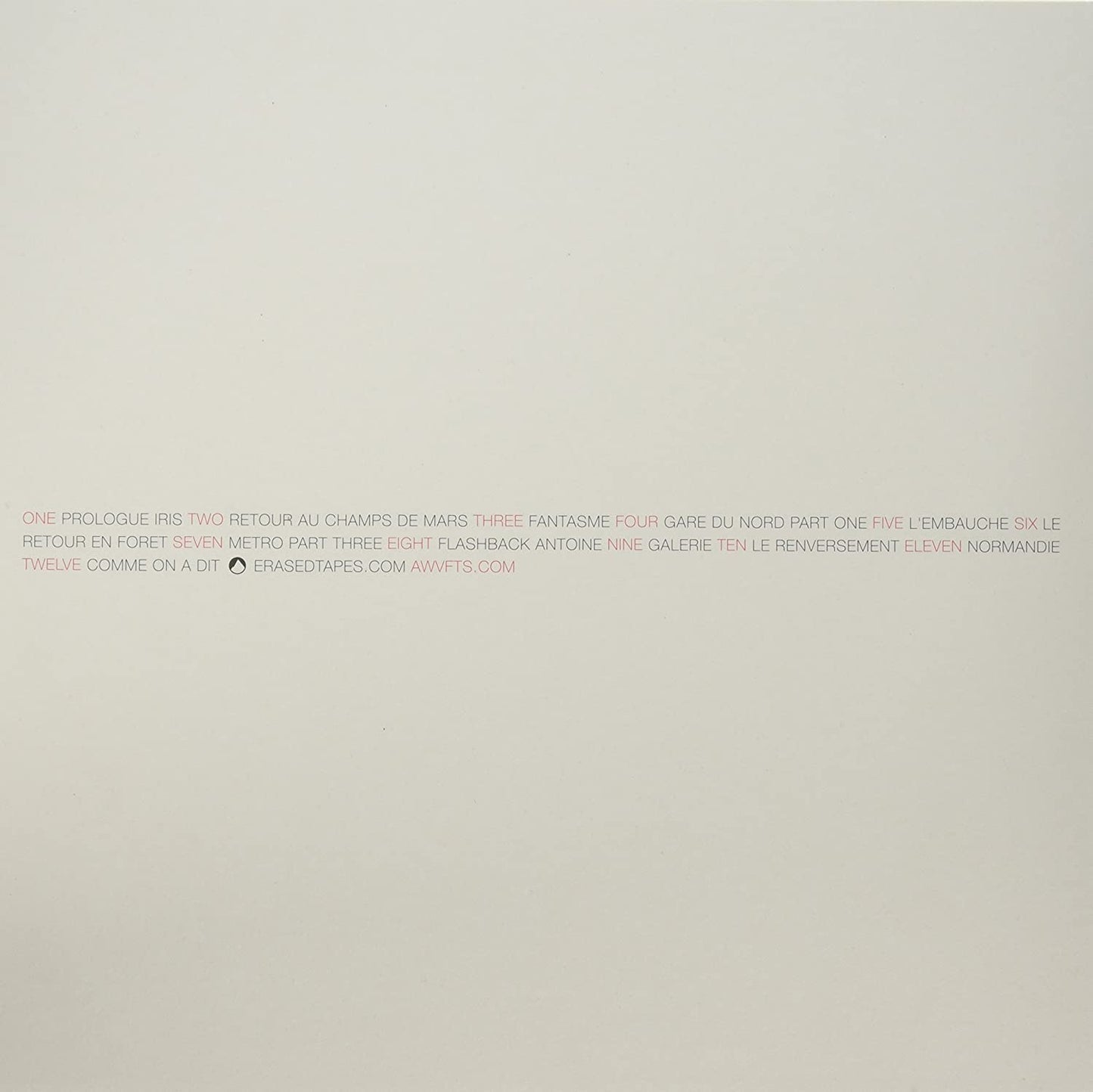 A Winged Victory For The Sullen/Iris (Clear Vinyl) [LP]