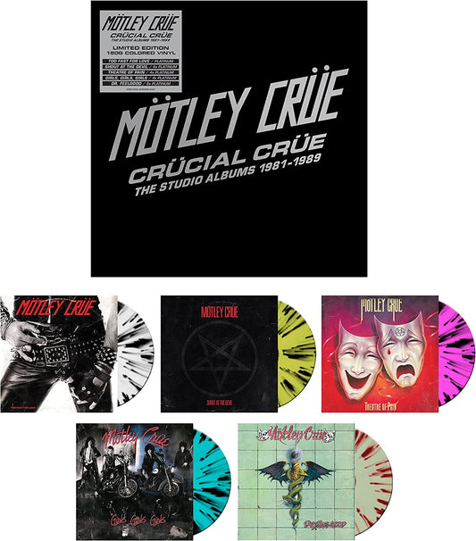 Motley Crue/Crucial Crue: The Studio Albums 1981-1989 (Limited Coloured 5LP Box) [LP]
