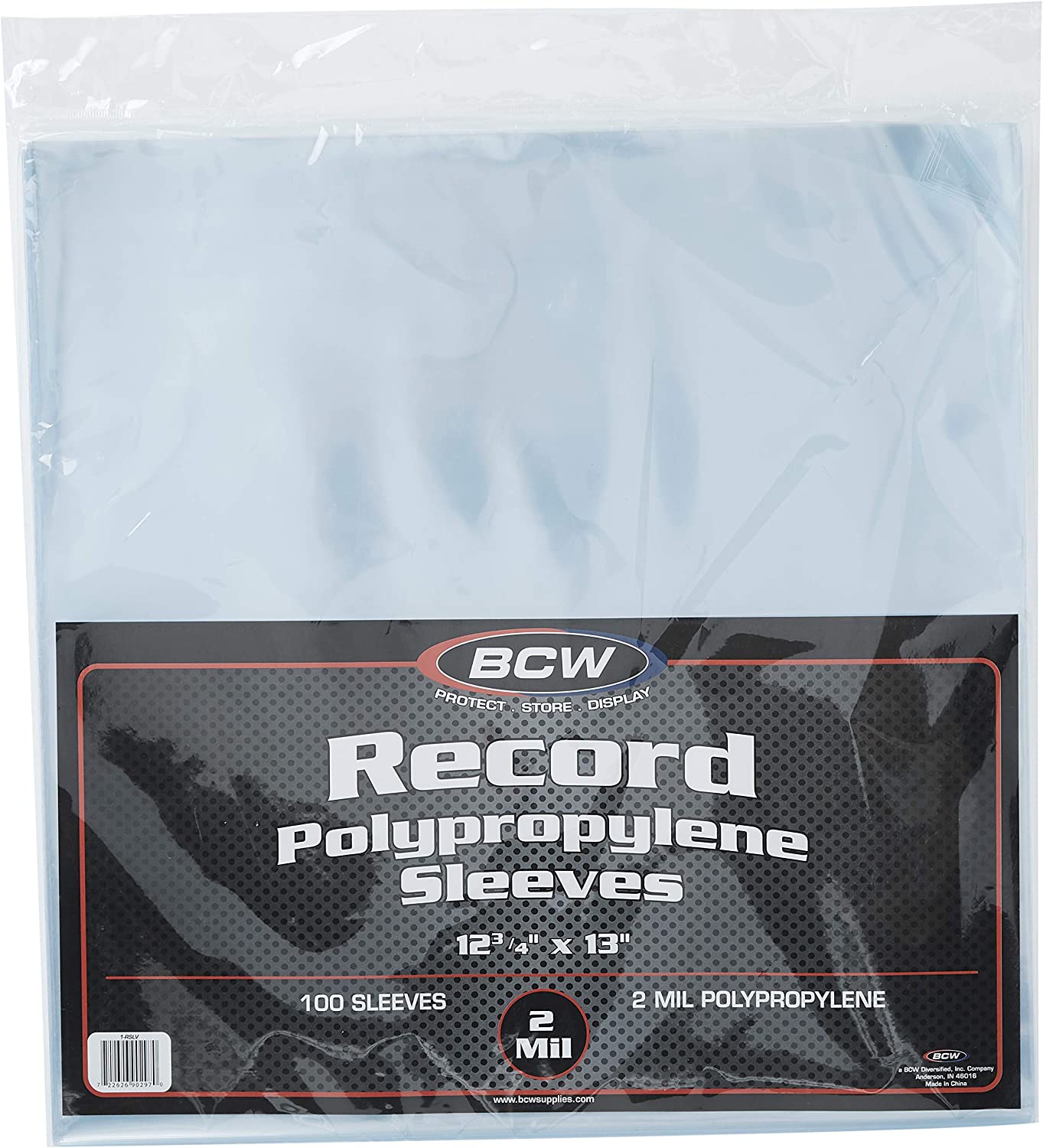 BCW 2 Mil Polypropylene Outer LP Sleeves (100 Count)