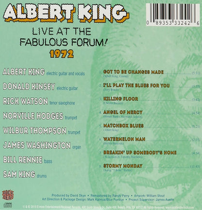 King, Albert/Live At The Fabulous Forum 1972 [CD]