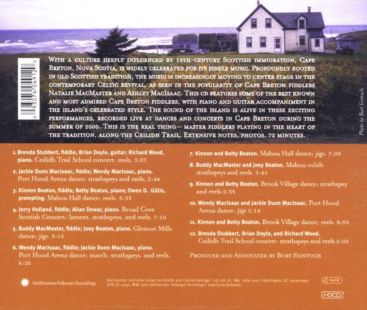 Various Artists/Heart of Cape Breton: Fiddle Music Recorded Along Ceilidh Trail [CD]