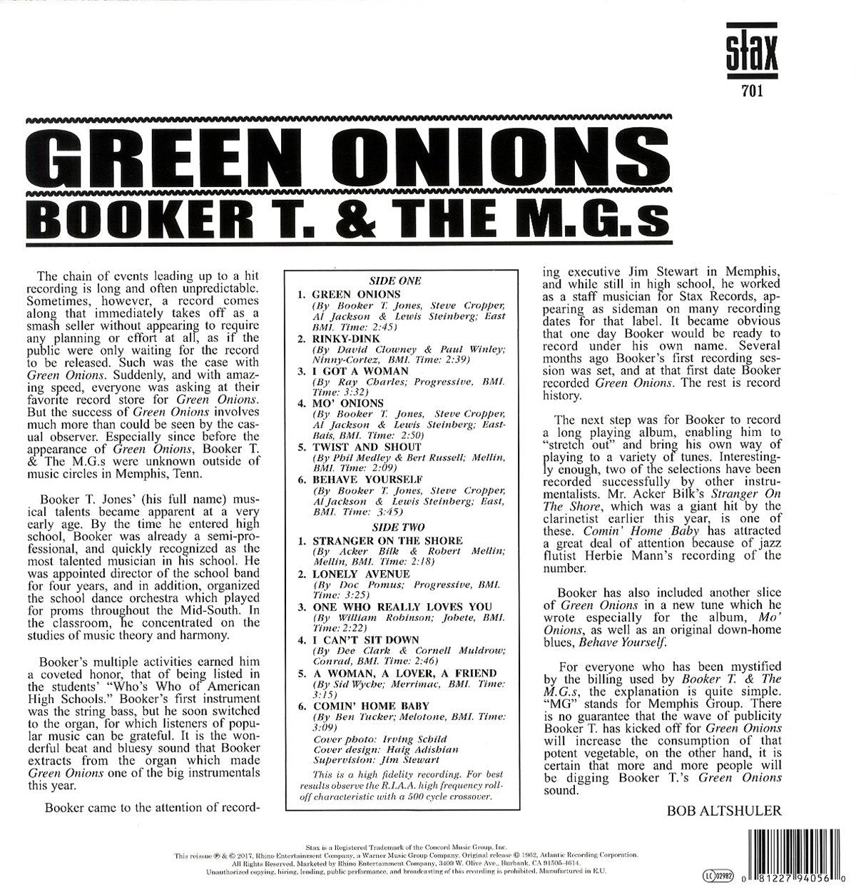 Booker T & The M.G's/Green Onions [LP]