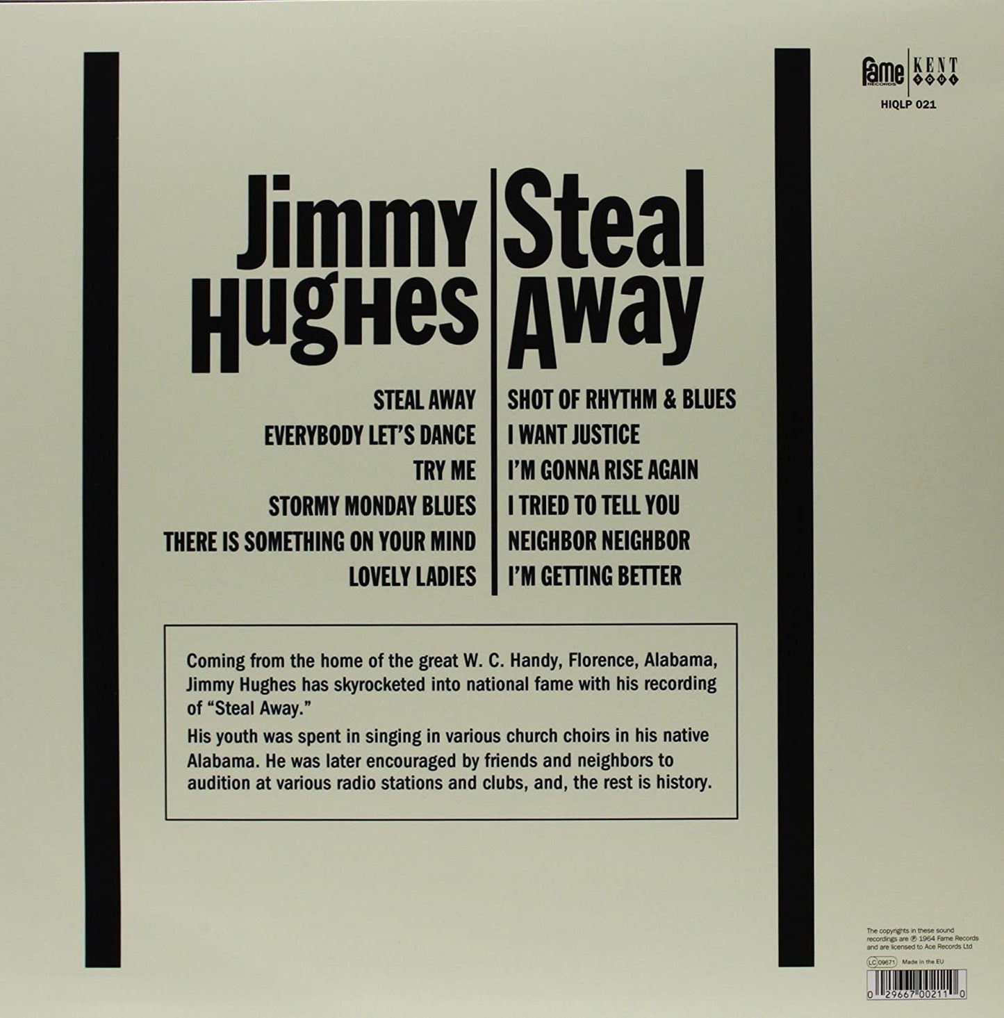 Hughes, Jimmy/Steal Away [LP]