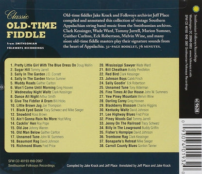 Various Artists/Classic Old-Time Fiddle from Smithsonian Folkways [CD]