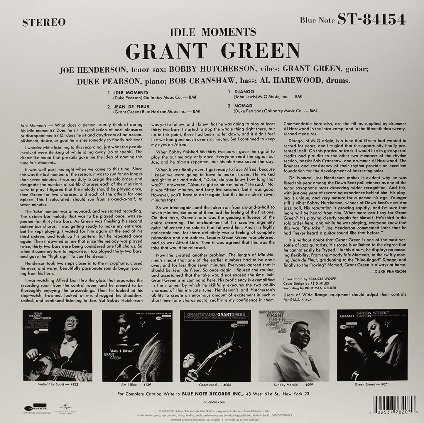 Green, Grant/Idle Moments [LP]