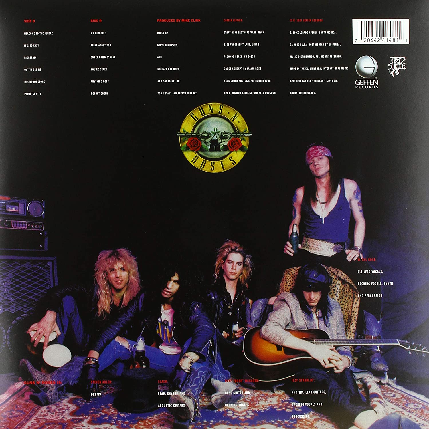 Guns N' Roses/Appetite For Destruction [LP]