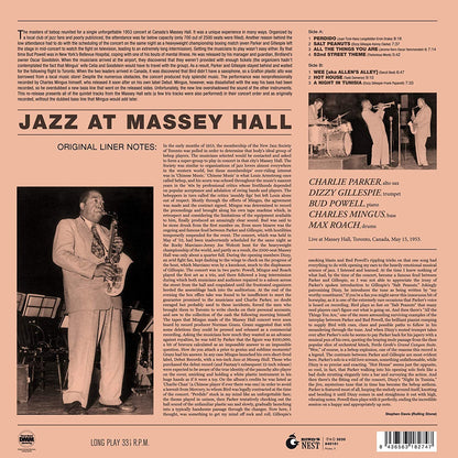 Parker, Charlie/Jazz At Massey Hall (Colored Vinyl) [LP]