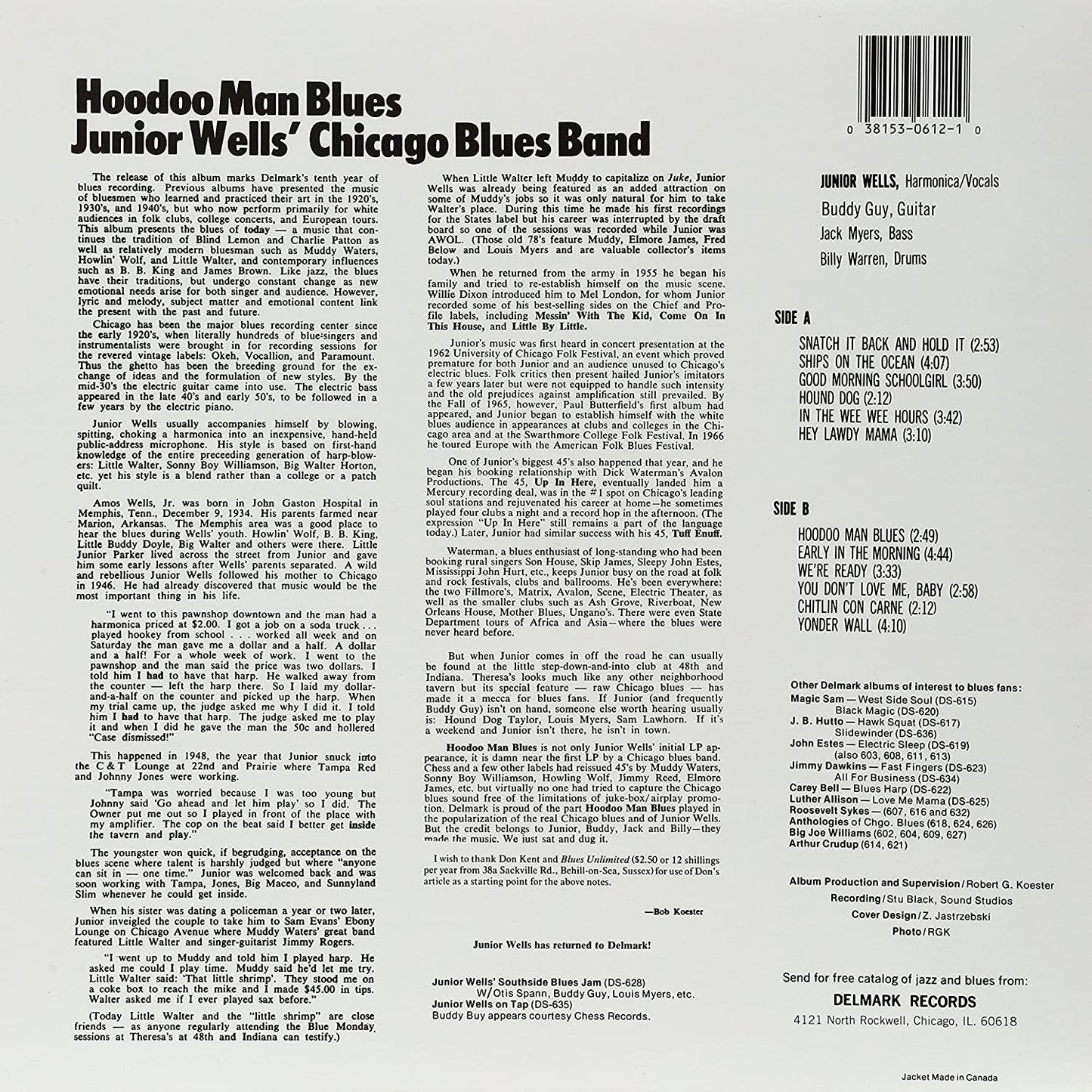 Wells, Junior/Hoodoo Man Blues [LP]