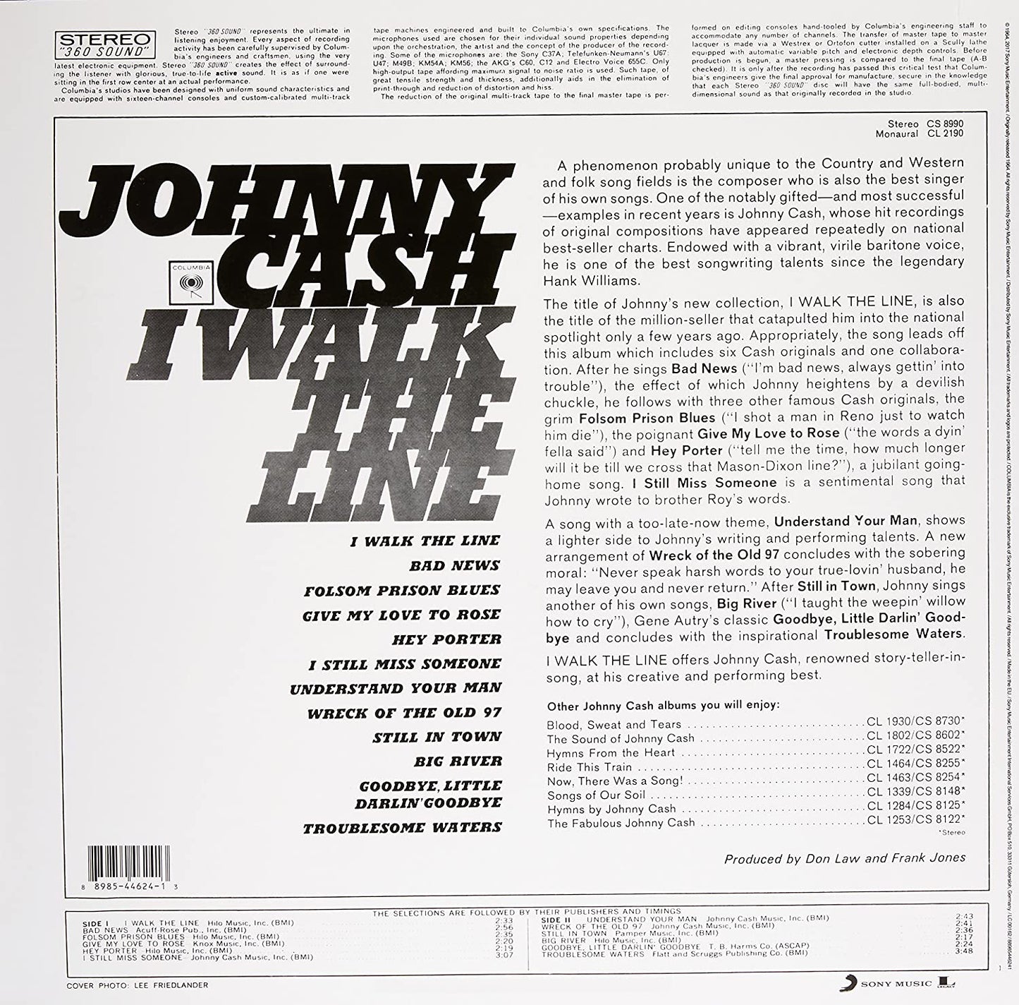 Cash, Johnny/I Walk The Line [LP]