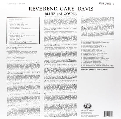Davis, Reverend Gary/Blues And Gospel (Blue Vinyl) [LP]