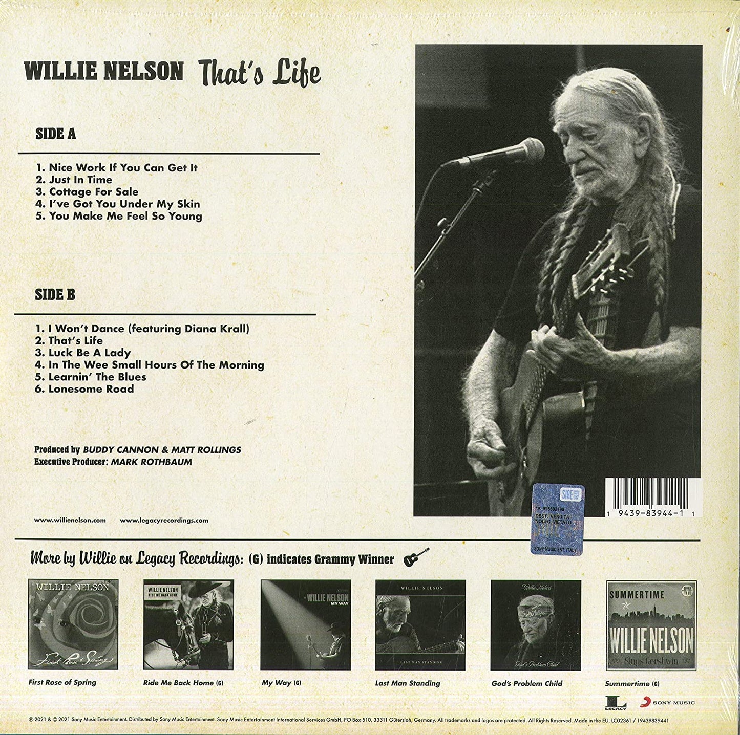Nelson, Willie/That's Life [LP]