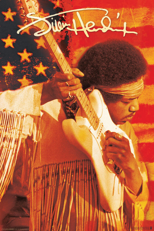Poster/Jimi Hendrix - Flag