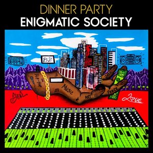 Dinner Party/Enigmatic Society (Black With White Splatter) [LP]