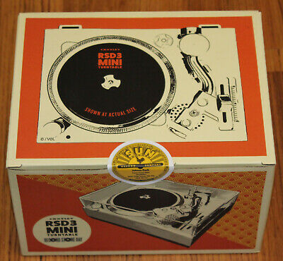 Crosley Mini Turntable for 3" Records (with 4 Johnny Cash 3" Records)
