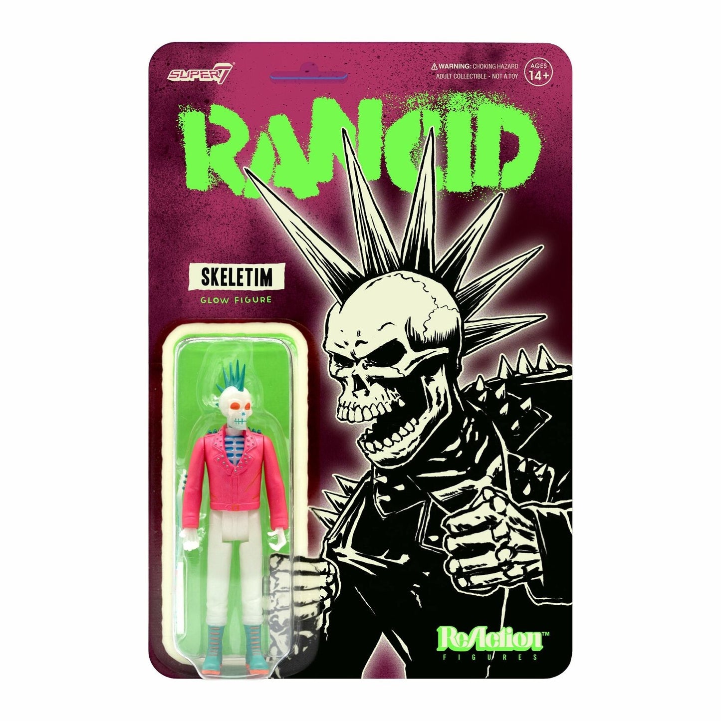 Rancid: Skeletim (Glow Figure) ReAction Figure [Toy]