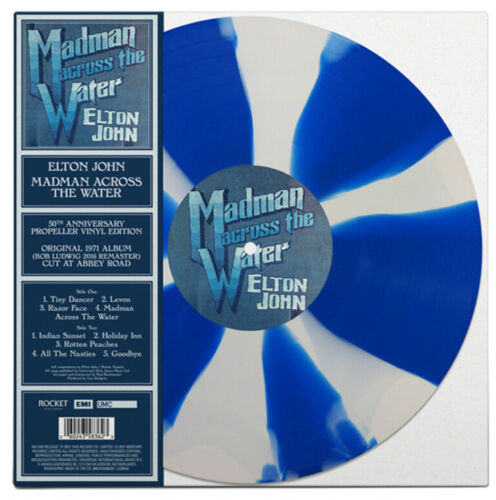 John, Elton/Madman Across The Water (Blue/White Propeller Vinyl) [LP]